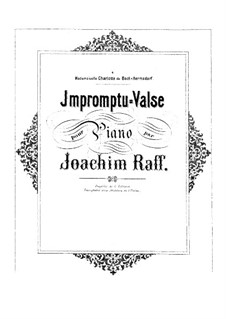 Impromptu-Waltz in B Flat Major for Piano, Op.94