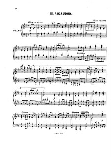 Piano Suite No.7. Rigaudon, Op.204
