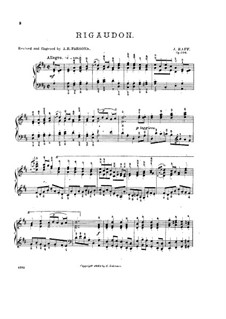 Piano Suite No.7. Rigaudon in D Major, Op.204