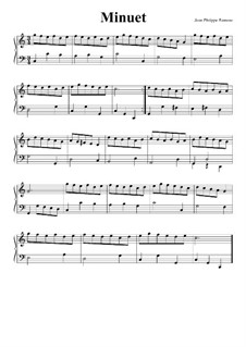 Minuet in C Major, RCT 4: For harpsichord by Jean-Philippe Rameau
