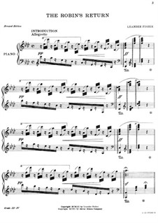 the robin s return by l fisher sheet music on musicaneo the robin s return by l fisher sheet music on musicaneo