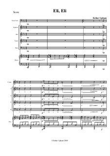 Eli, Eli: Piano-vocal score by Esther Upham