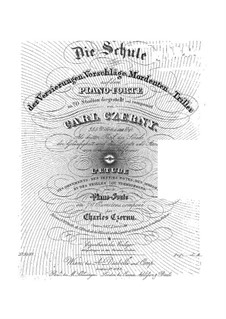 Die Schule der Verzierungen, Vorschläge, Mordenten und Triller, Op.355: Die Schule der Verzierungen, Vorschläge, Mordenten und Triller by Carl Czerny