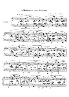 Pieces for Piano, Op.795: No.1 Song without words by Carl Czerny