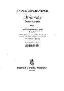 The Well-Tempered Clavier. Book II, for Piano, BWV 883-888