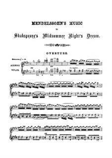 A Midsummer Night's Dream. Overture, for Piano, Op.21