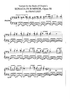 Sonata No.3 Finale, Op.58