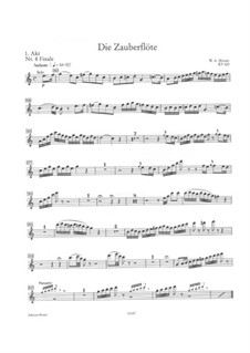 The Magic Flute – Flute Solo Part, K.620