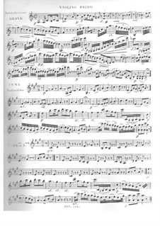 Variations and Polonaise for Guitar and Strings, Op.65: Violins parts by Mauro Giuliani