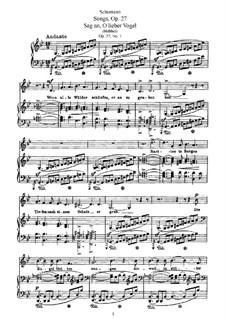 Five Songs (German Text), Op.27