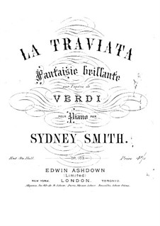 Fantaisie brillante sur l'opéra de Verdi 'La Traviata', Op.103