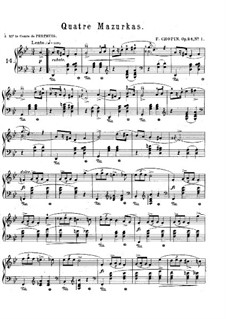 Four Mazurkas for Piano, Op.24