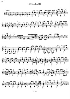Sonata No.3 in C Major, for Guitar, BWV 1005