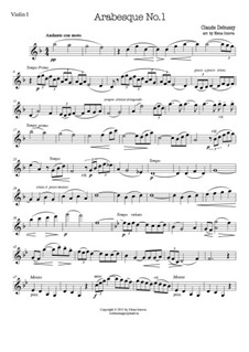 Arabesque no 1 sheet music pdf
