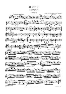 Sonata in A major (Alla Turca) arranged for two violins, K.331