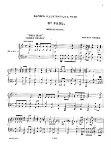 Sacred Illustrations. Oratorio St.Paul by Mendelssohn (Piano Arrangement), No.59