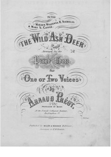 The Wild Ash Deer: For two voices and piano by Unknown (works before 1850)