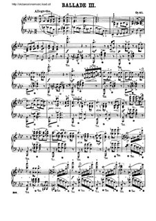Ballade No.3 in A-flat Major, Op.47