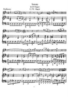 Flute Sonata in D Major, H 561, Wq 131