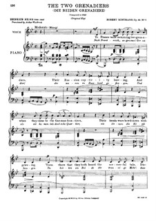 Two Grenadiers (German and English Texts), Op.49 No.1