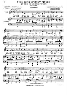 Thou Ring Upon My Finger (C Major), Op.42 No.4