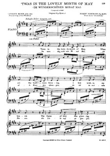Poet's Love. 'Twas in the Lovely Month of May (English and German Texts), Op.48 No.1