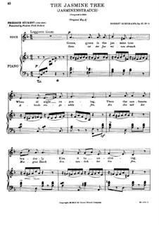 The jasmine Tree (F Major), Op.27 No.4