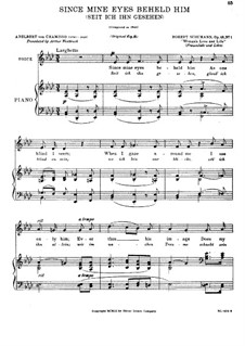 Since mine Eyes Beheld Him (A Flat Major), Op.42 No.1
