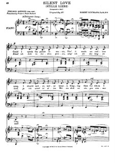 Silent Love (B Flat Major), Op.35 No.8