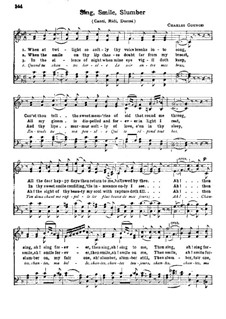 Sing, Smile, Slumber. Serenade for Voices
