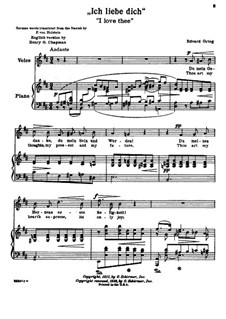 I Love Thee (D Major), Op.5 No.3