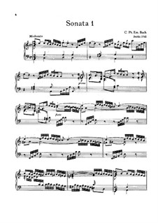 Six Württemberg Sonatas, H 30-34,36, Wq 49