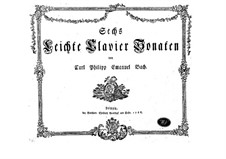 Six Piano Sonatas, H 162, 163, 180-183, Wq 53: Six Piano Sonatas by Carl Philipp Emanuel Bach