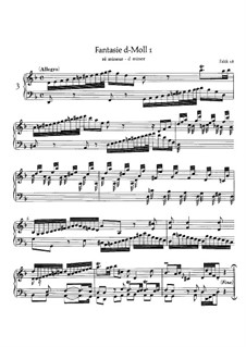 Fantasia in D Minor, BR A 21, F 18: For a single performer by Wilhelm Friedemann Bach