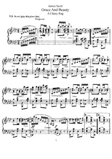 Grace and Beauty: For piano by James Scott