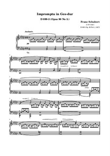 Impromptu No.3 in G Flat Major for Piano, D.899 Op.90