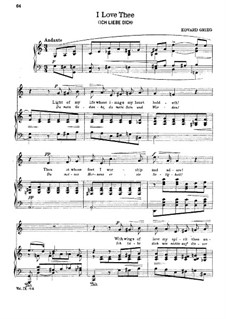 I Love Thee. Song