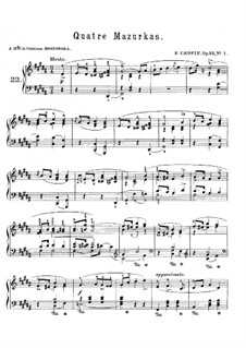 Mazurkas, Op.33: Complete set by Frédéric Chopin