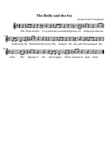 The Holly and the Ivy: For voice and piano by folklore