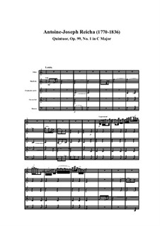 Woodwind Quintet in C Major, Op.99 No.1: Movement I by Anton Reicha