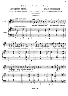 Five Romances, Op.64: Complete set by Anton Arensky