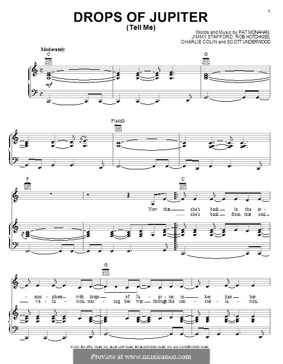 Find Sheet Music. Start · Home · My. Easy Piano · Easy Piano. Image of Train  - Drops of Jupiter (Tell Me) Sheet Music - Download &amp. Click here to get.