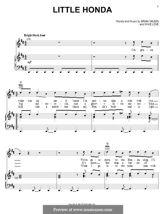 Little honda chords