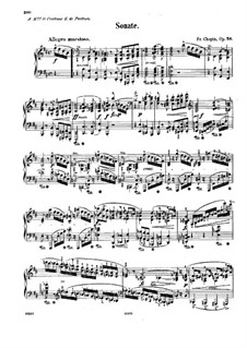 Sonata for Piano No.3 in B Minor, Op.58: For a single performer by Frédéric Chopin