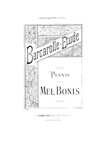 Barcarolle-Etude: Barcarolle-Etude by Mel Bonis