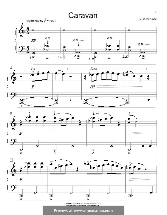 Caravan: For piano by Carol Klose
