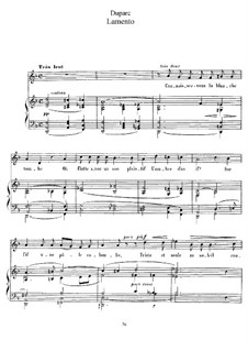Lamento: Lamento by Henri Duparc