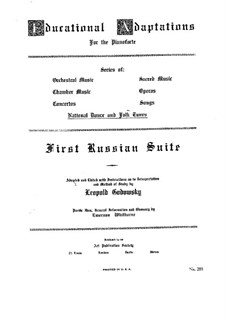 Russische Suite No.1: Russische Suite No.1 by Leopold Godowsky
