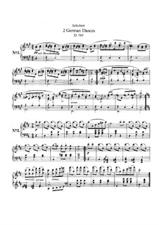 Zwei deutsch Tänze, D.769: Zwei deutsch Tänze by Franz Schubert