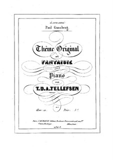 Fantasie über ein Original Thema, Op.12